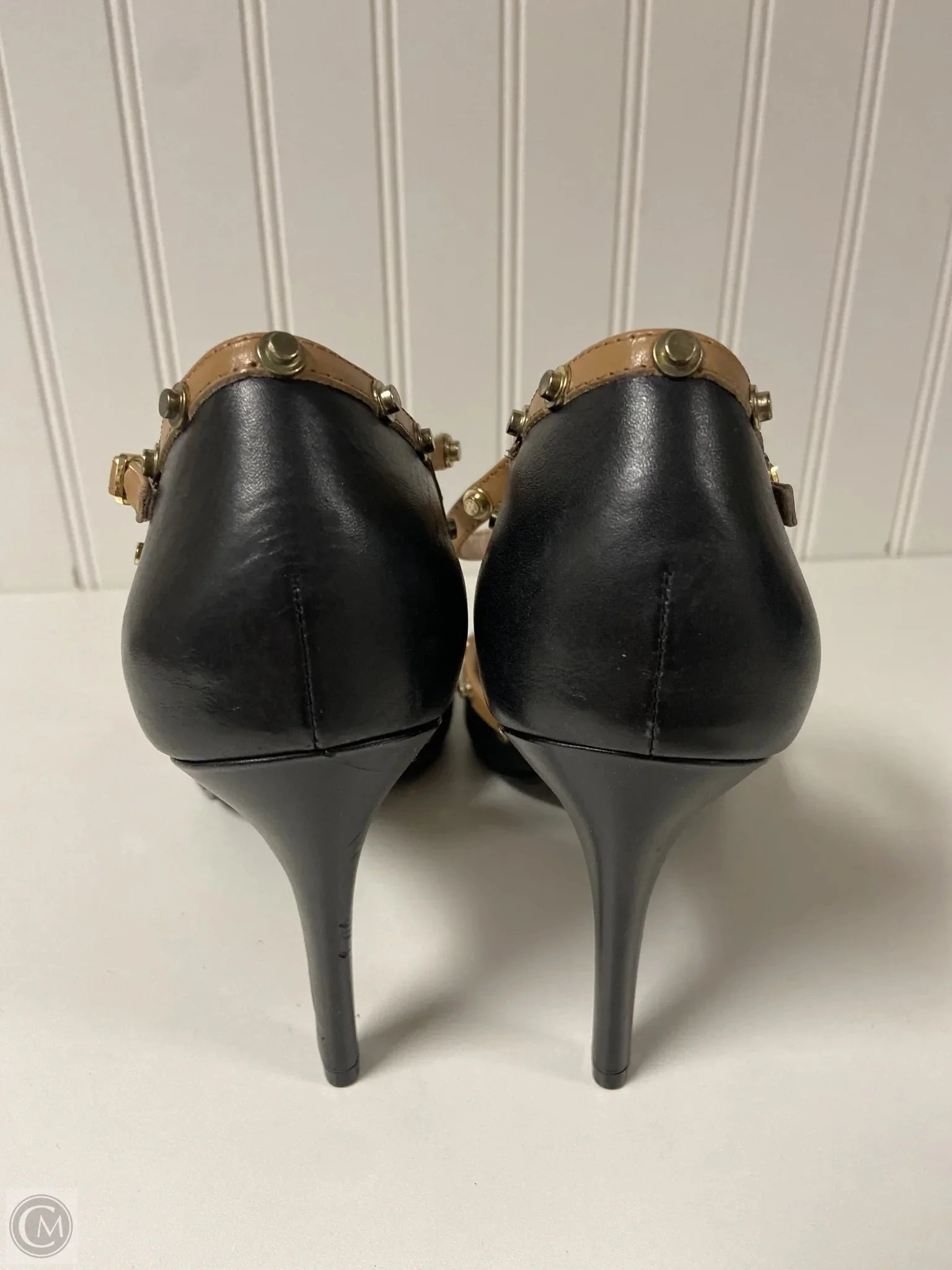Shoes Heels Stiletto By Cmc In Black & Brown, Size: 10