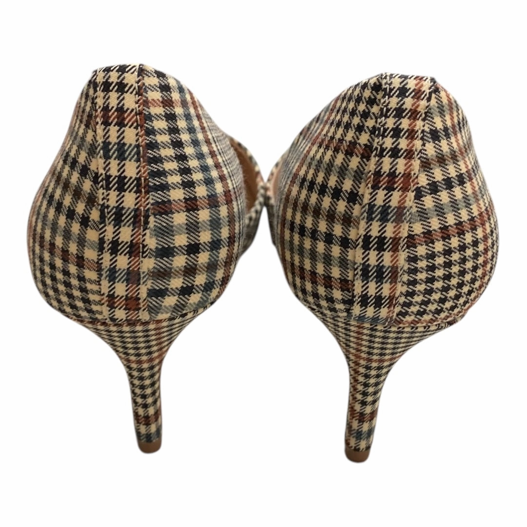 Shoes Heels Stiletto By Kelly And Katie In Plaid Pattern, Size:10