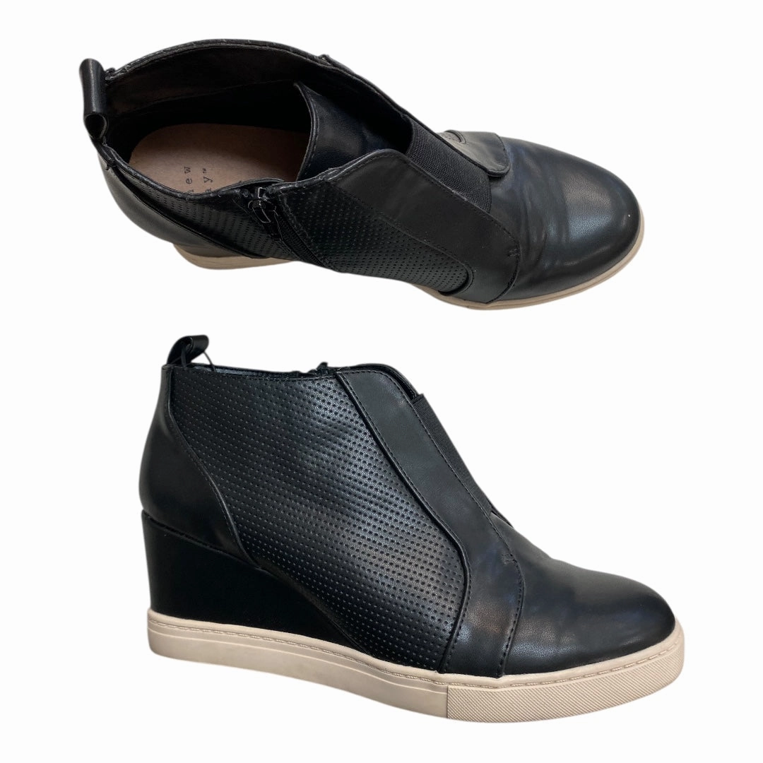 Shoes Heels Wedge By A New Day In Black, Size:8.5
