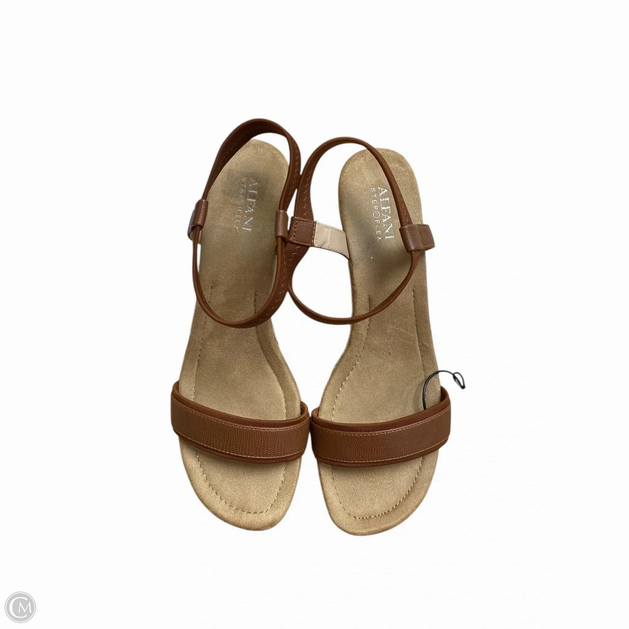 Shoes Heels Wedge By Alfani In Brown, Size: 6