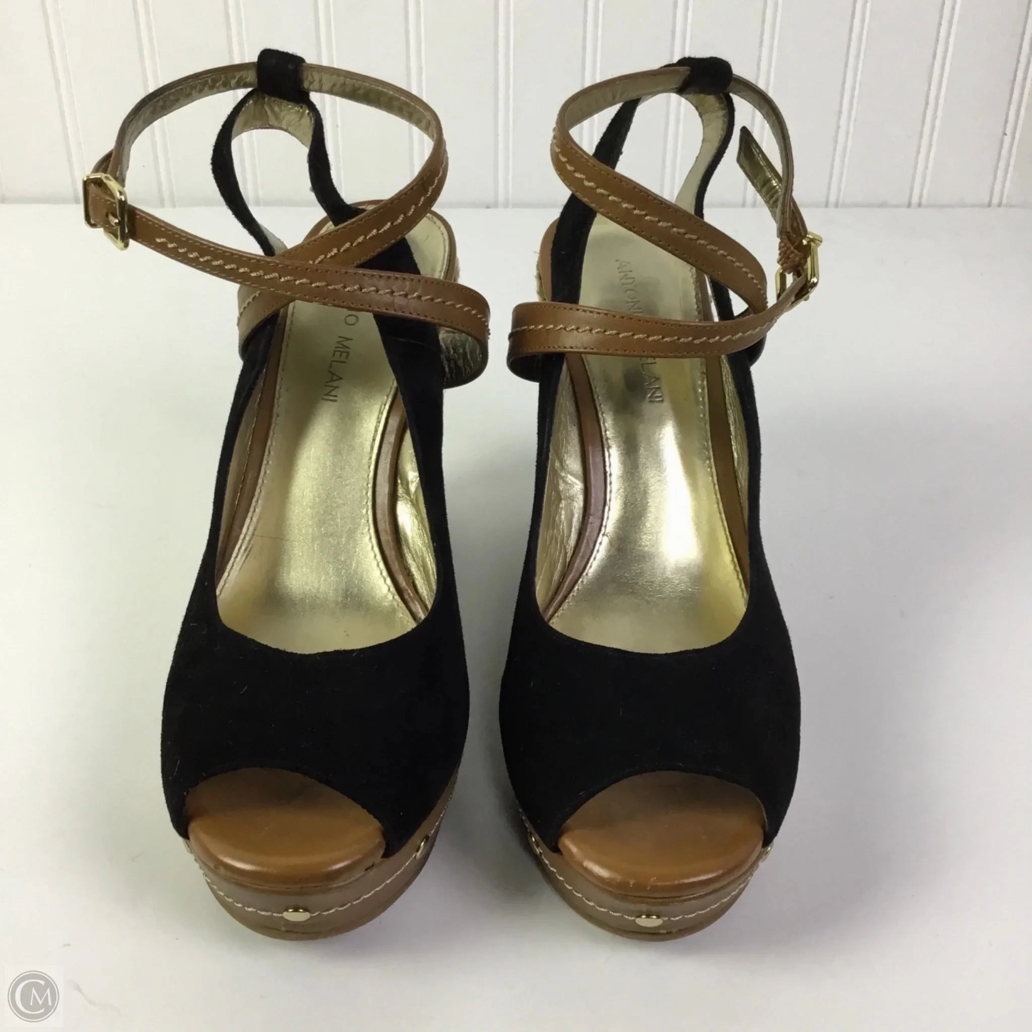 Shoes Heels Wedge By Antonio Melani In Black, Size: 10