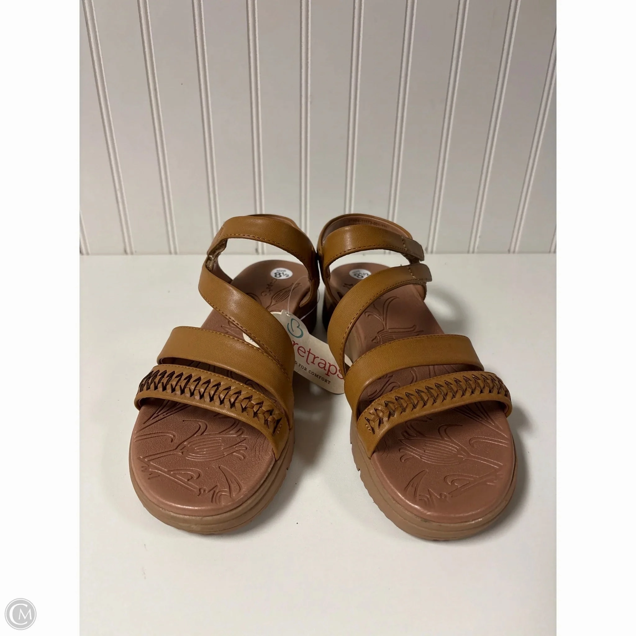 Shoes Heels Wedge By Bare Traps In Brown, Size: 8.5
