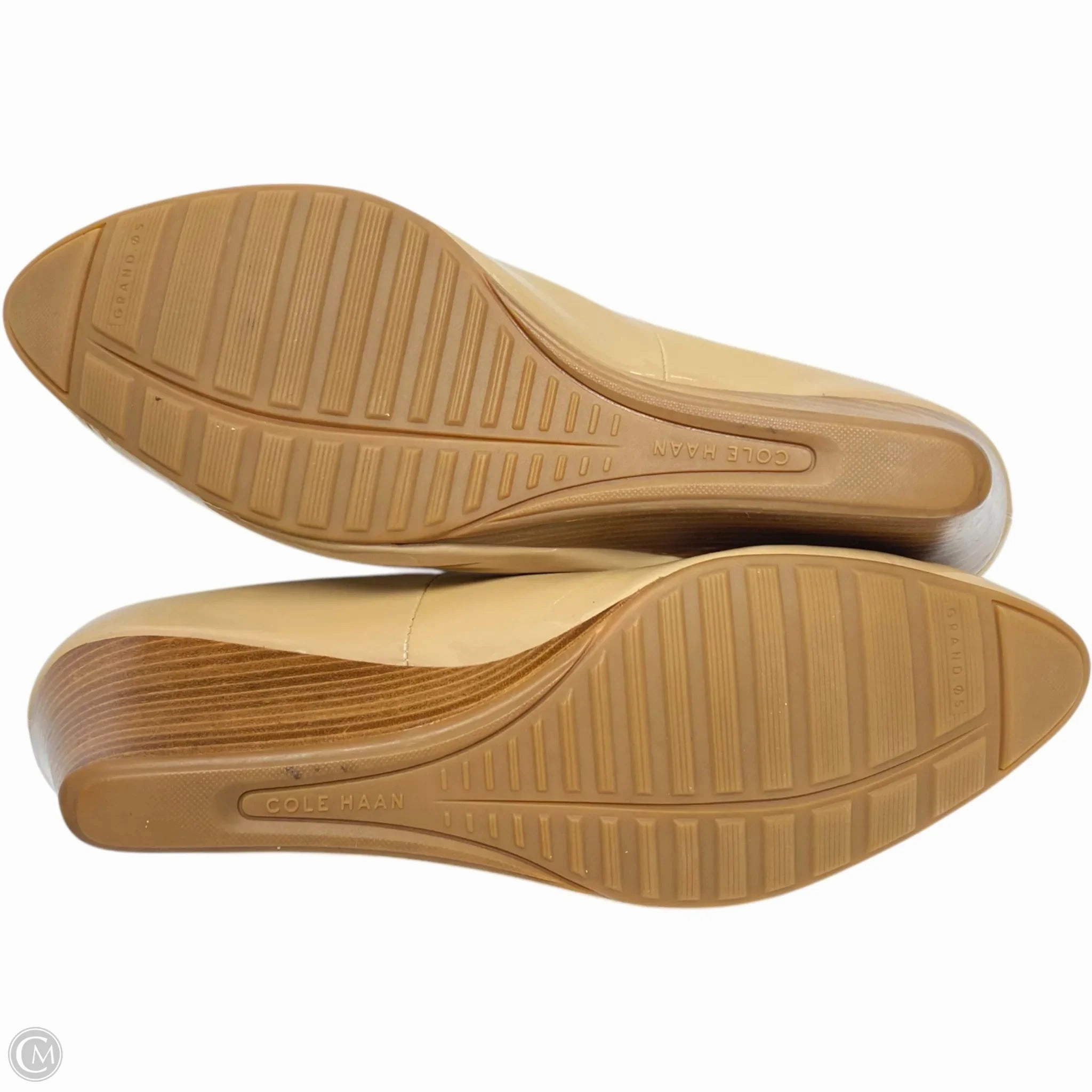 Shoes Heels Wedge By Cole-haan In Tan, Size: 11