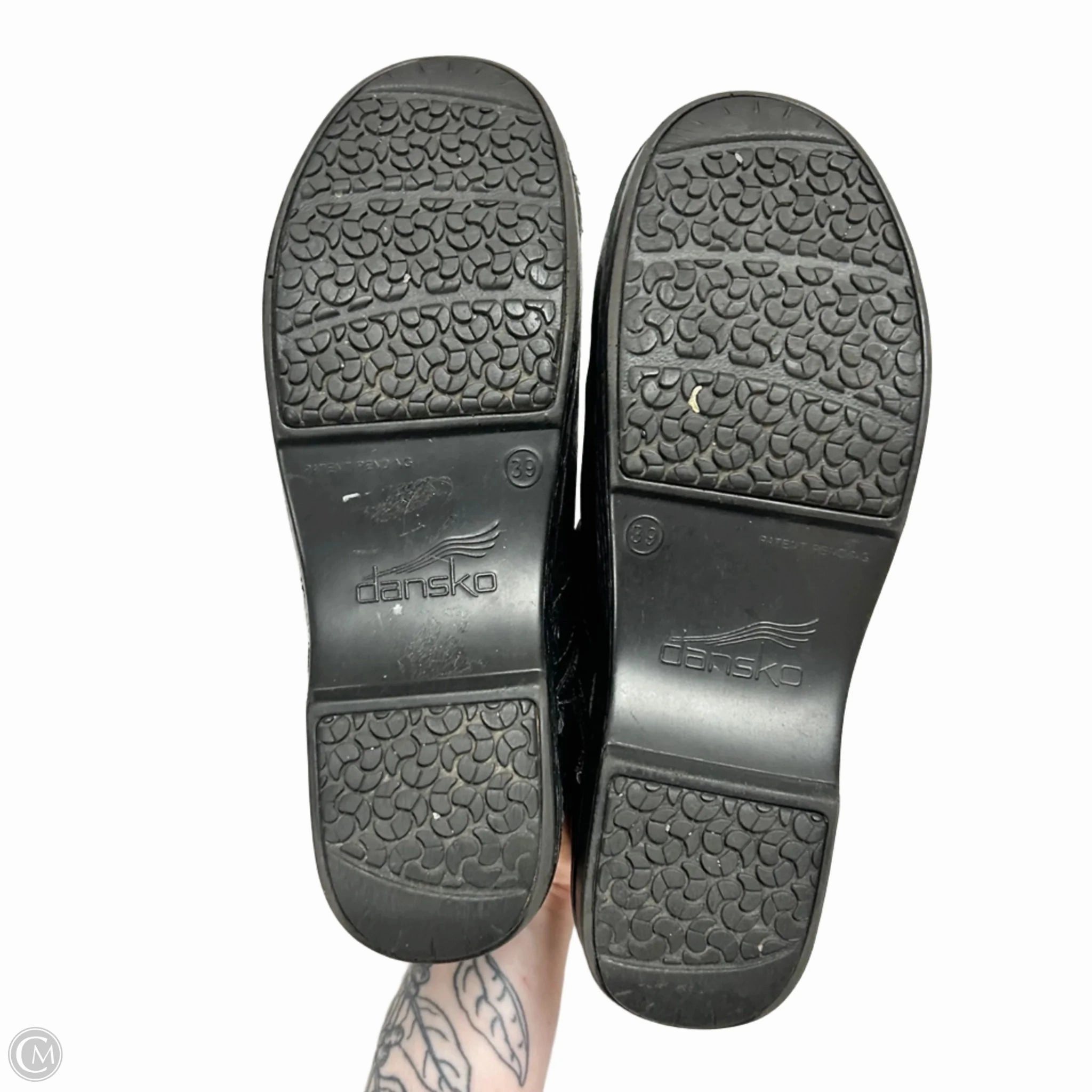 Shoes Heels Wedge By Dansko In Black, Size: 8.5