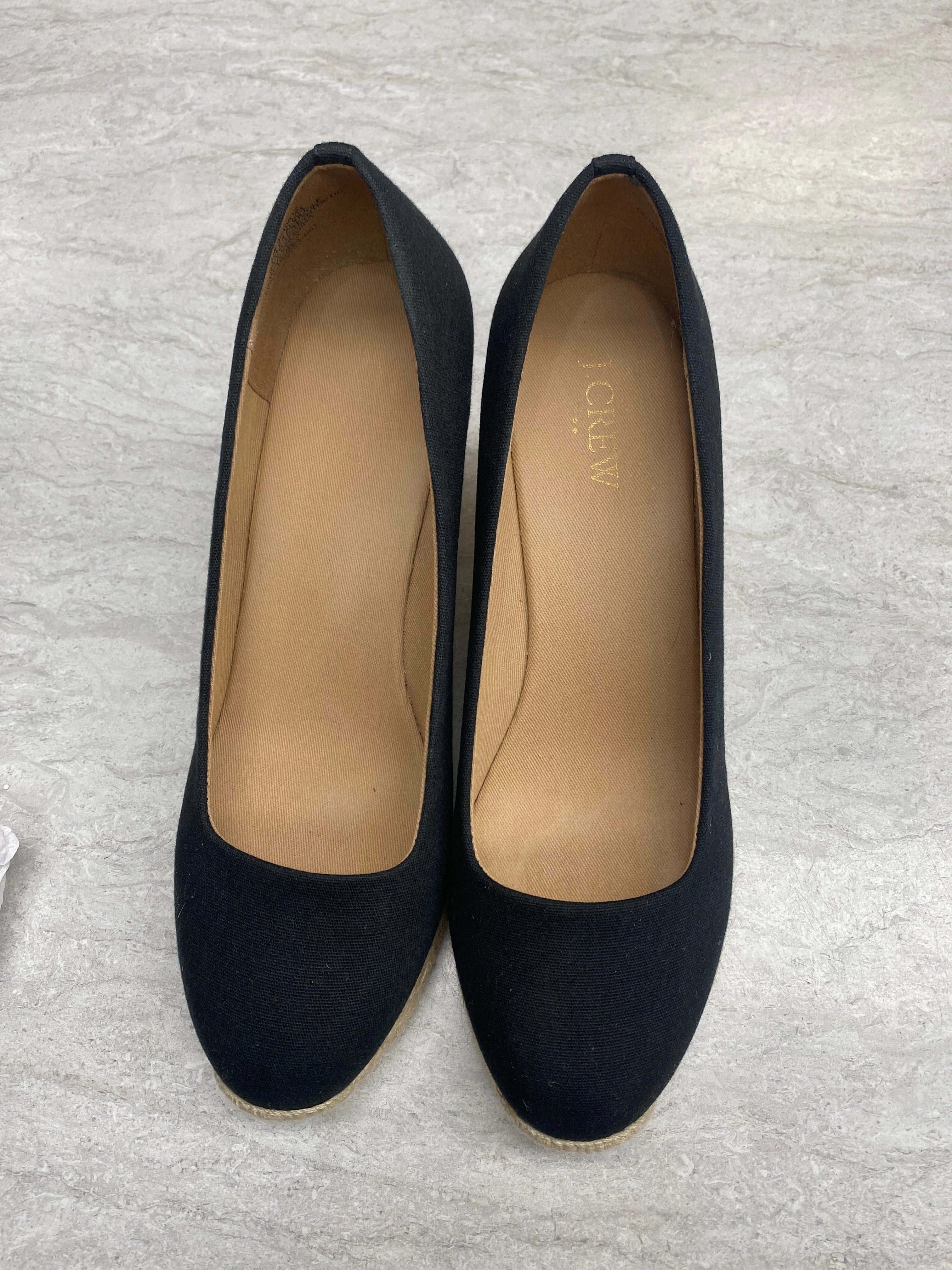 Shoes Heels Wedge By J. Crew In Black & Tan, Size: 8