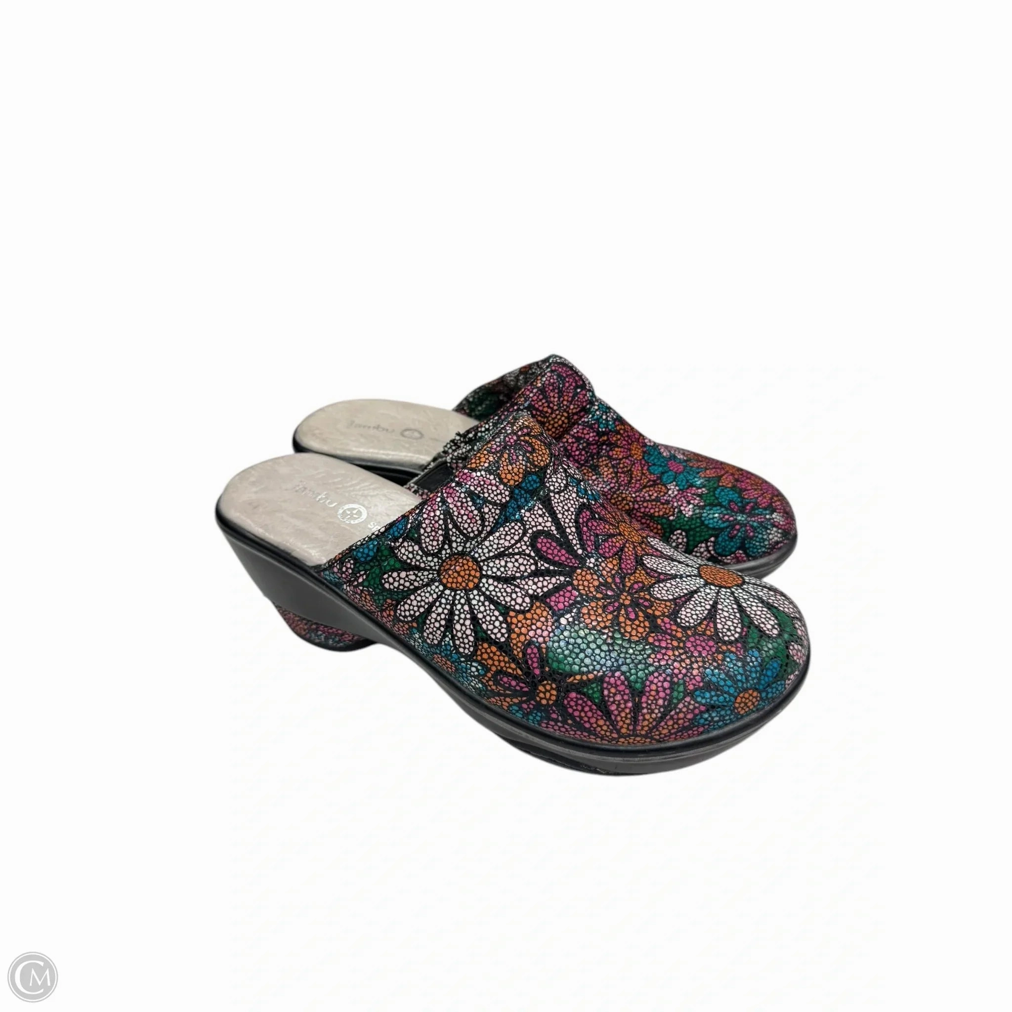 Shoes Heels Wedge By Jambu In Floral Print, Size: 6.5