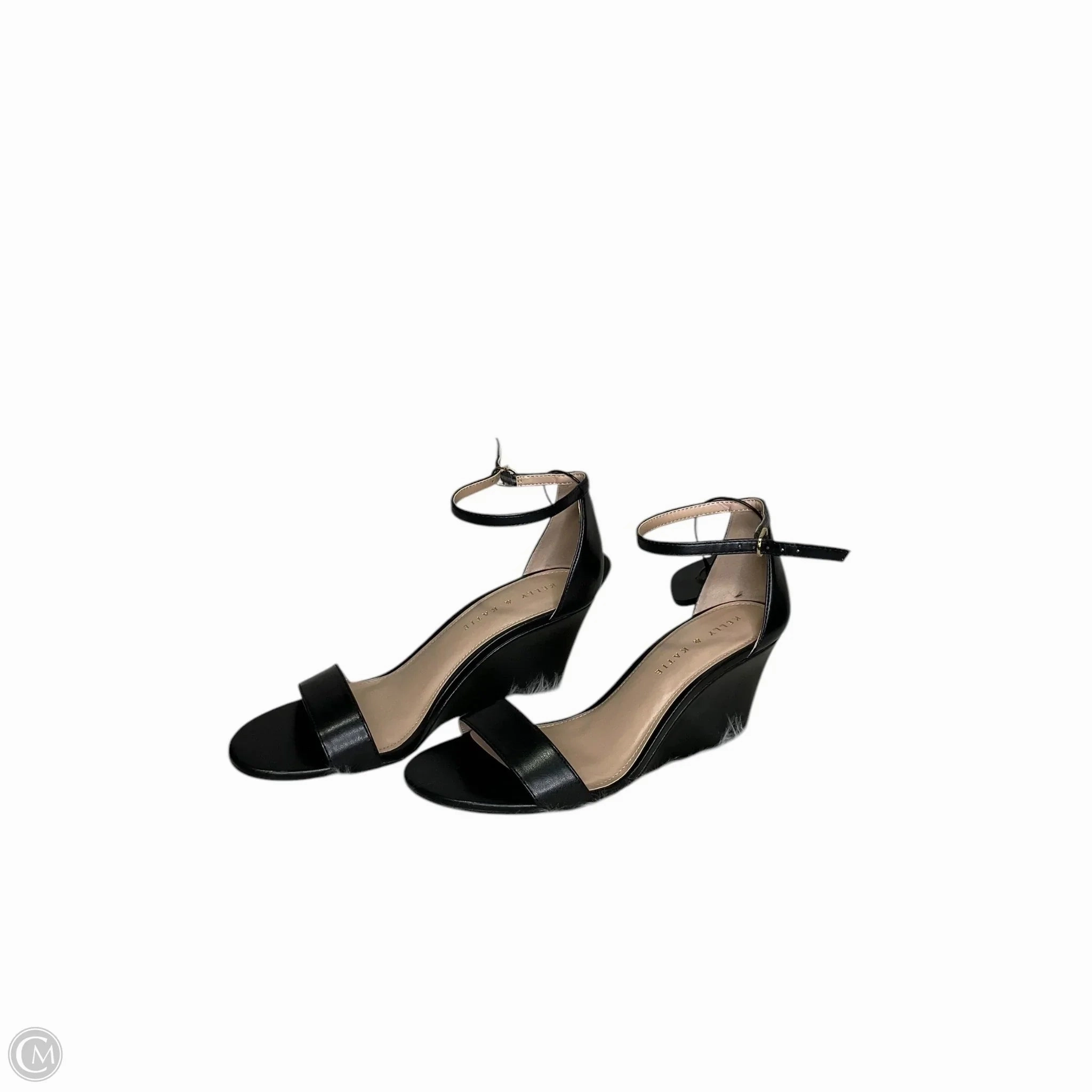 Shoes Heels Wedge By Kelly And Katie In Black, Size: 9