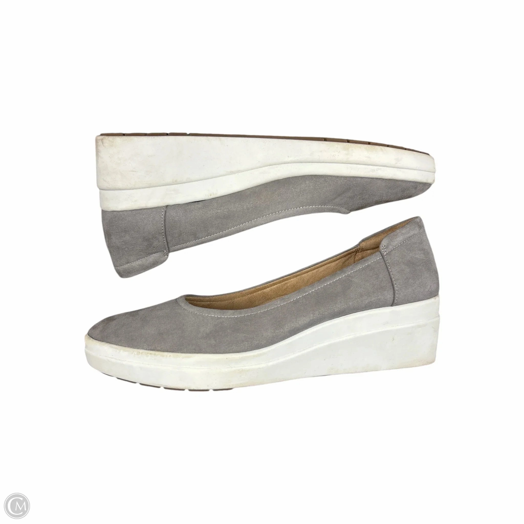 Shoes Heels Wedge By Naturalizer In Grey, Size: 10