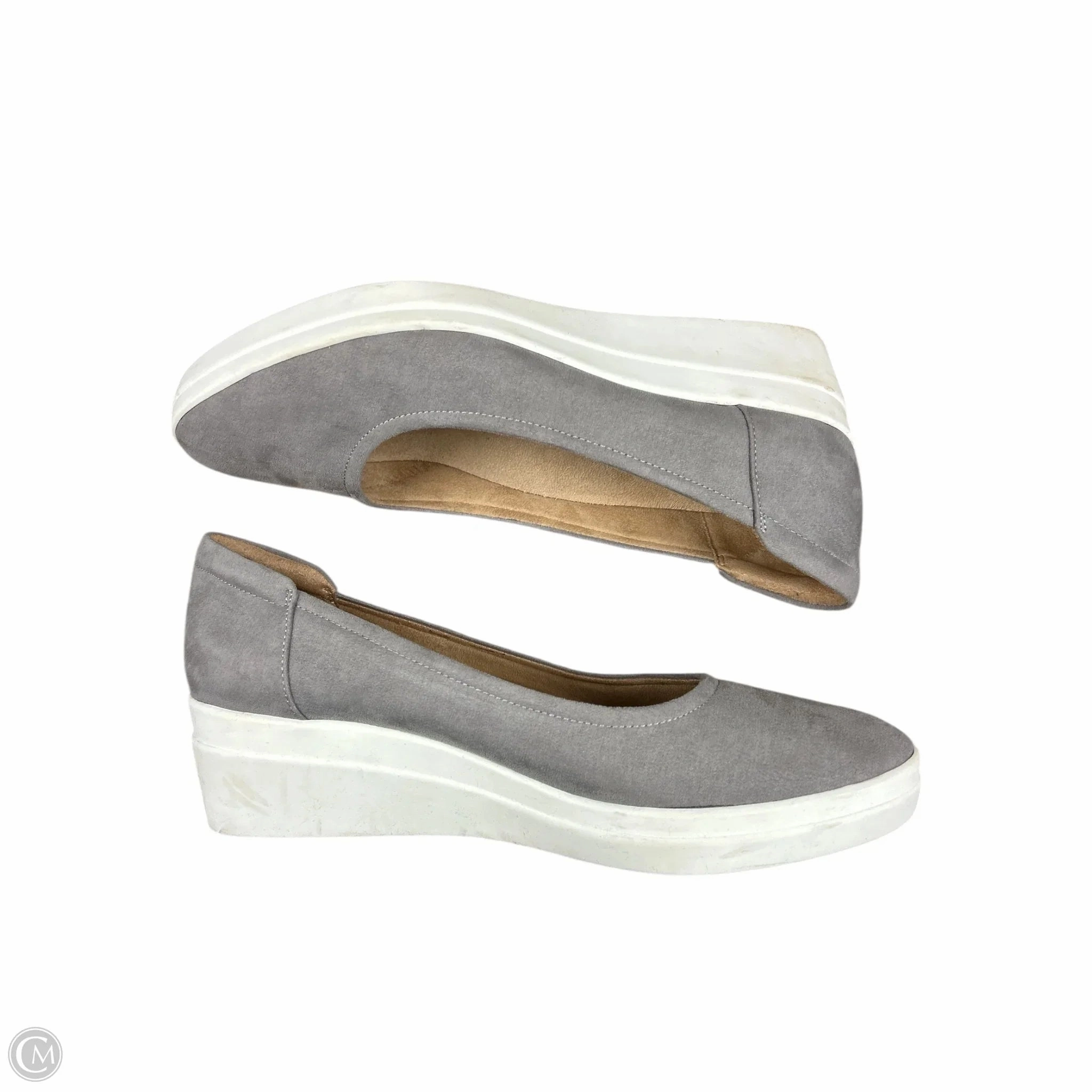 Shoes Heels Wedge By Naturalizer In Grey, Size: 10