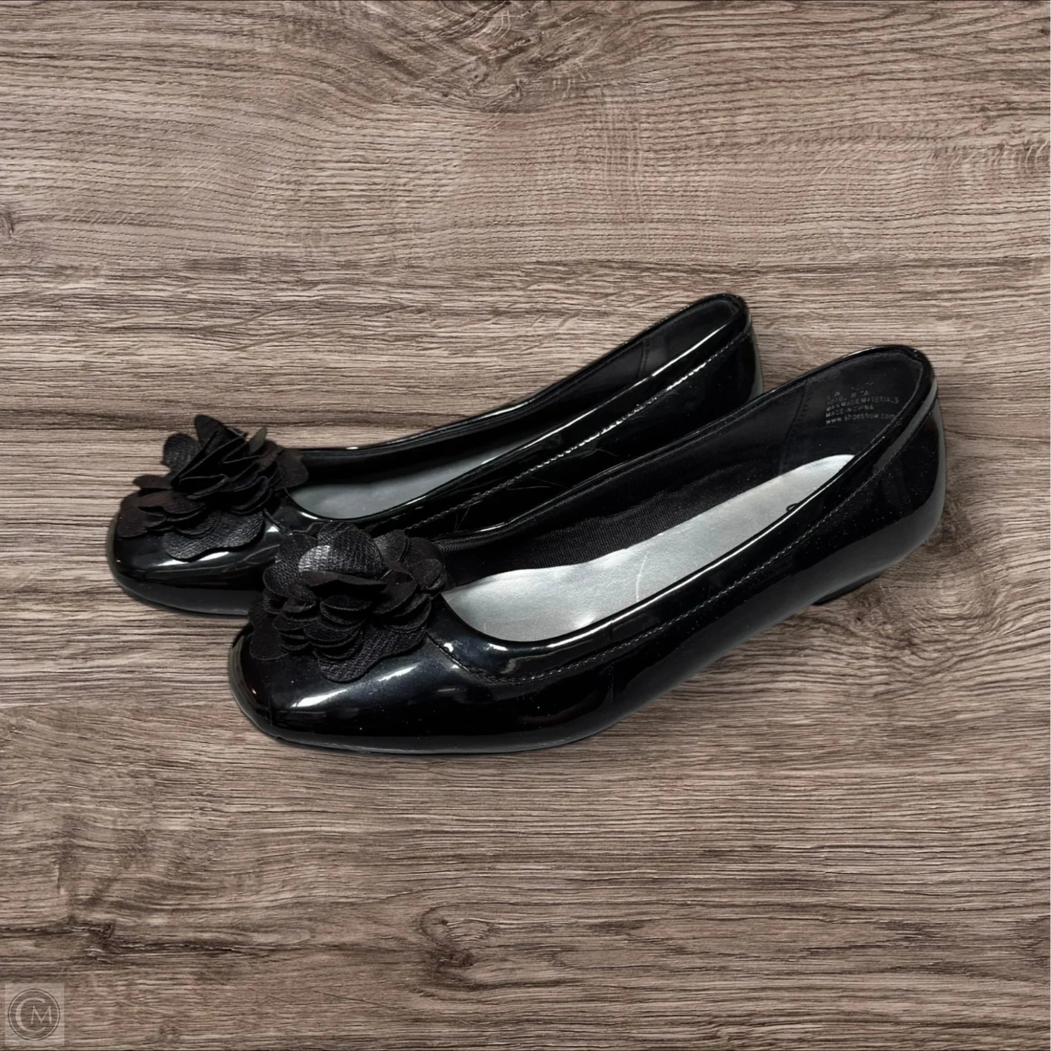 Shoes Heels Wedge By Ok In Black, Size: 8