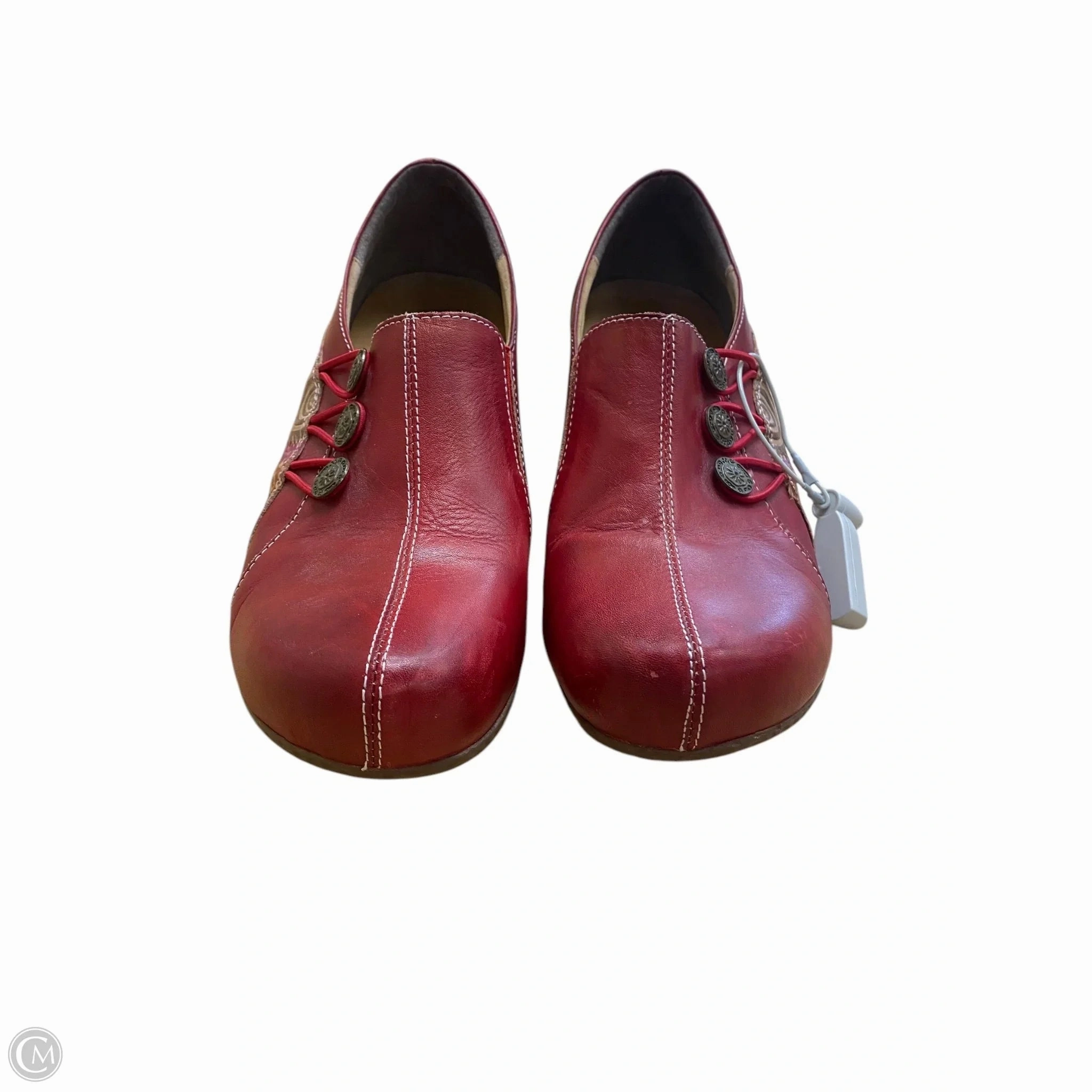 Shoes Heels Wedge By Spring Step In Red, Size: 10