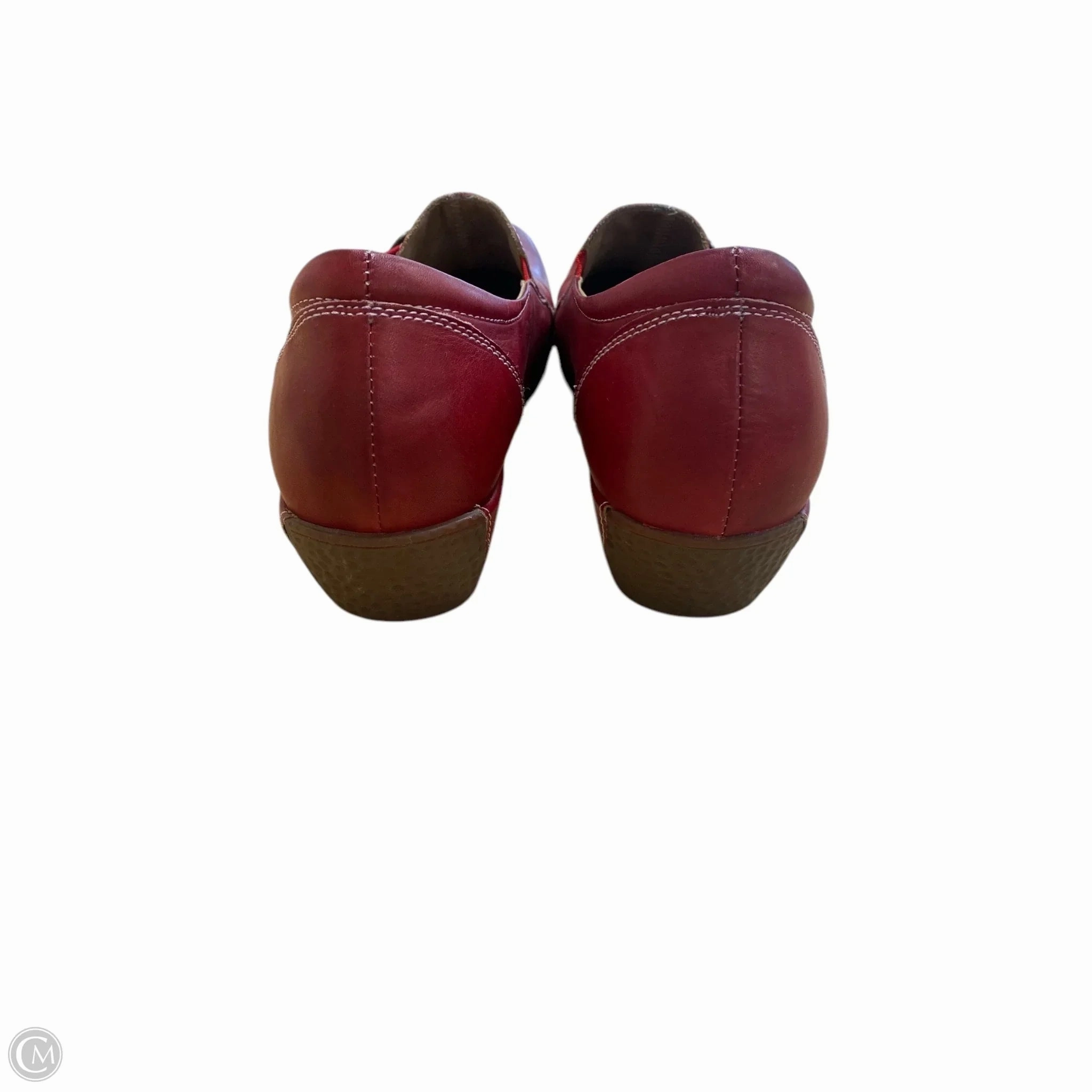 Shoes Heels Wedge By Spring Step In Red, Size: 10