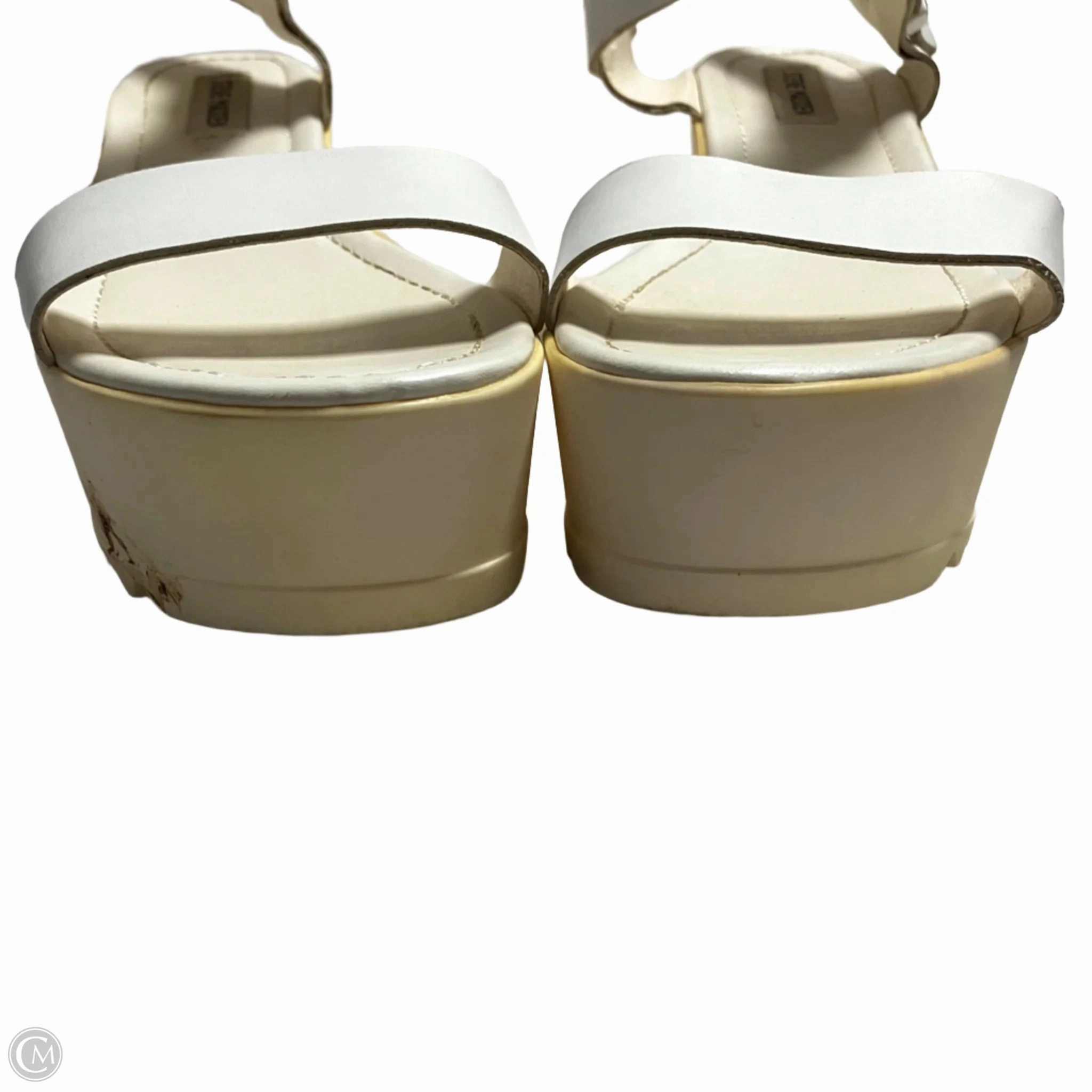 Shoes Heels Wedge By Steve Madden In White, Size: 10