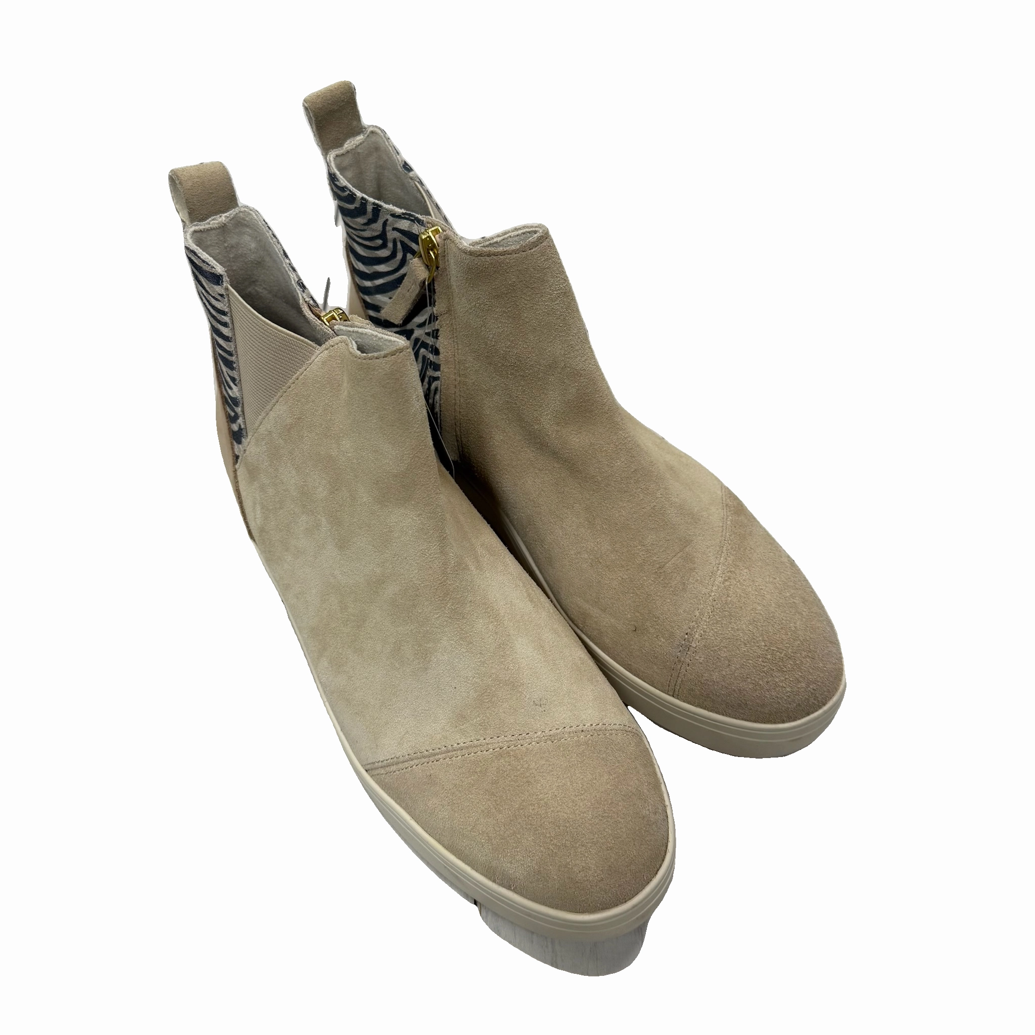 Shoes Heels Wedge By Toms In Beige, Size: 10