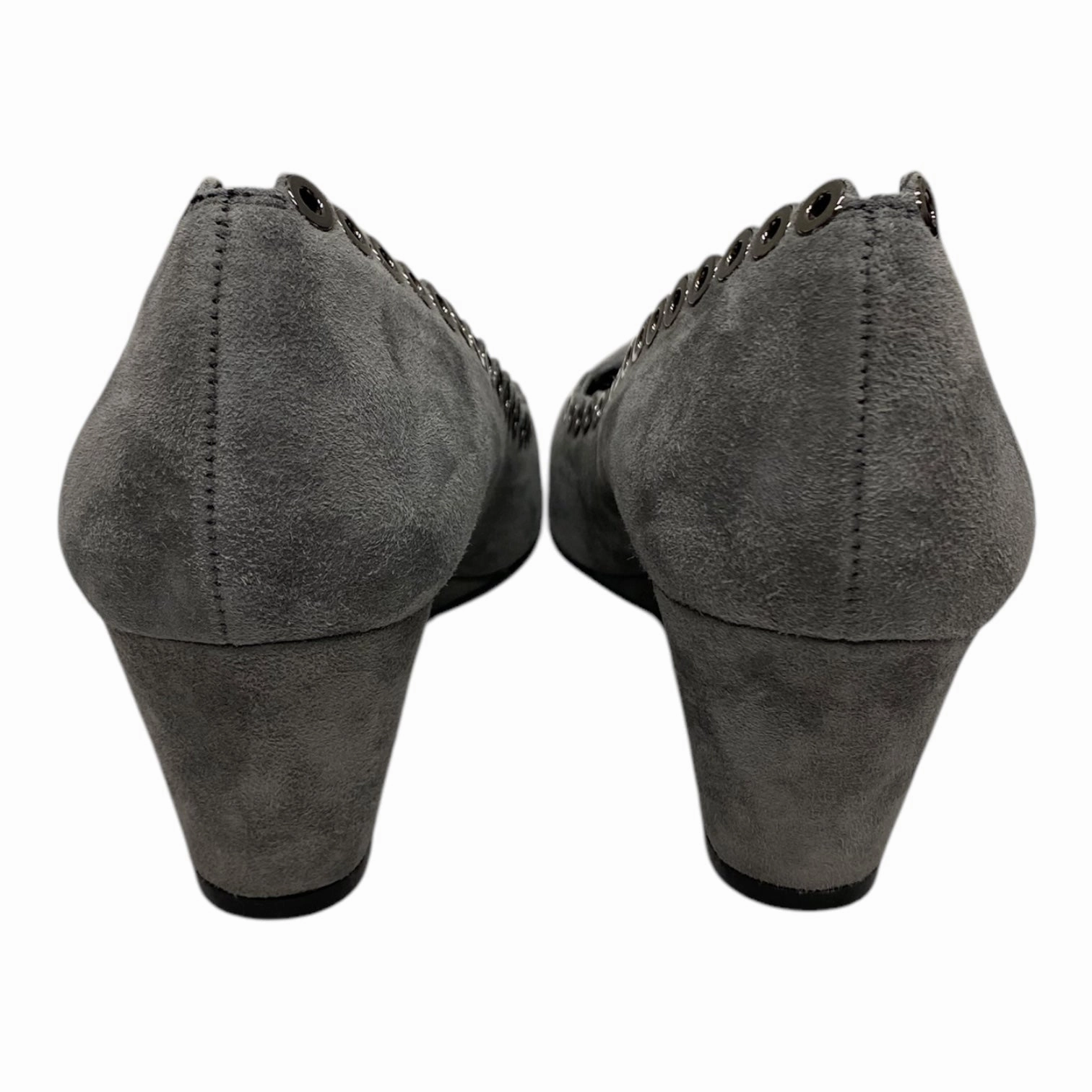 Shoes Heels Wedge By Vaneli In Grey, Size:9