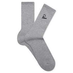 Signature Crew Socks - Grey