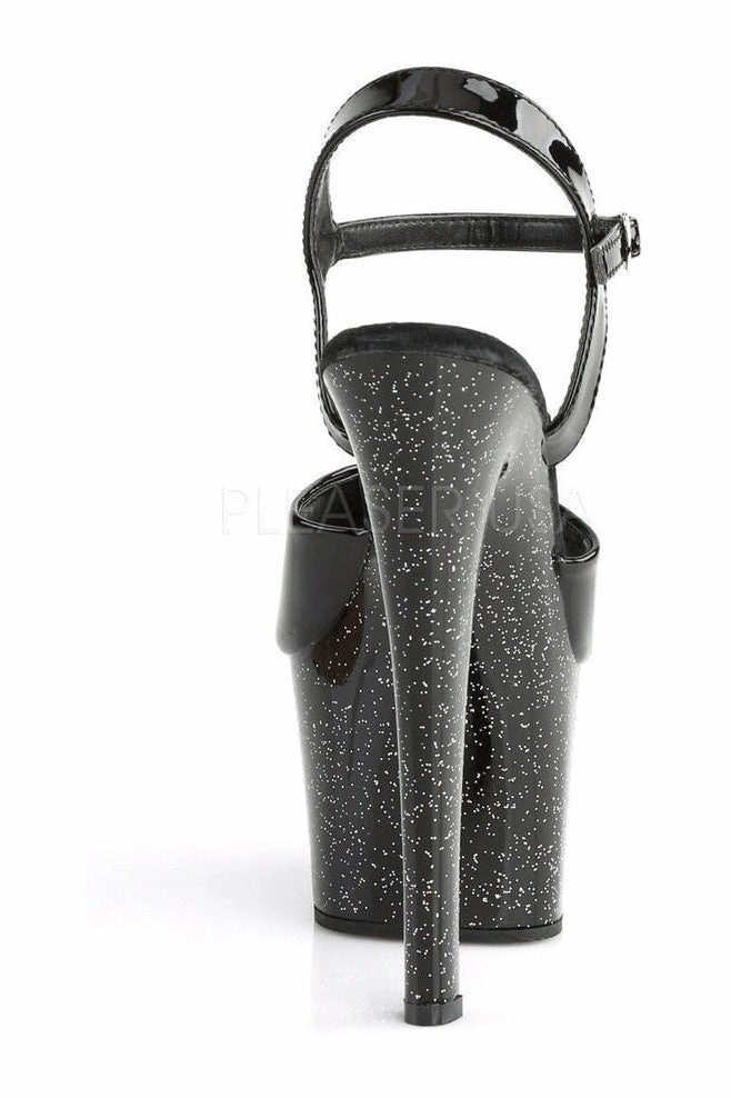 SKY-309MG Platform Sandal  | Black Patent