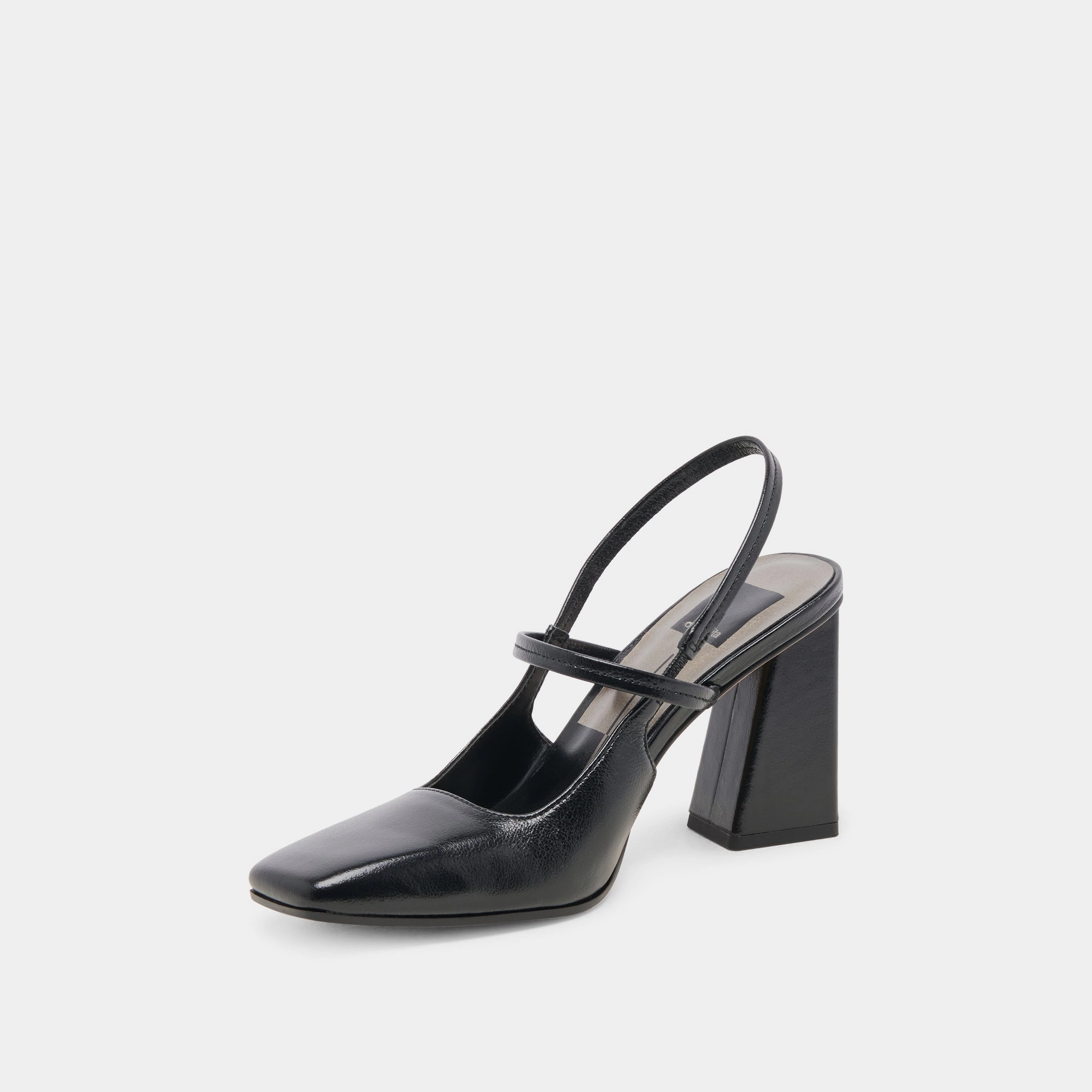 SOYER HEELS MIDNIGHT CRINKLE PATENT - re:vita