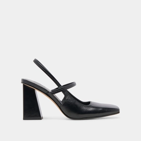 SOYER HEELS MIDNIGHT CRINKLE PATENT - re:vita