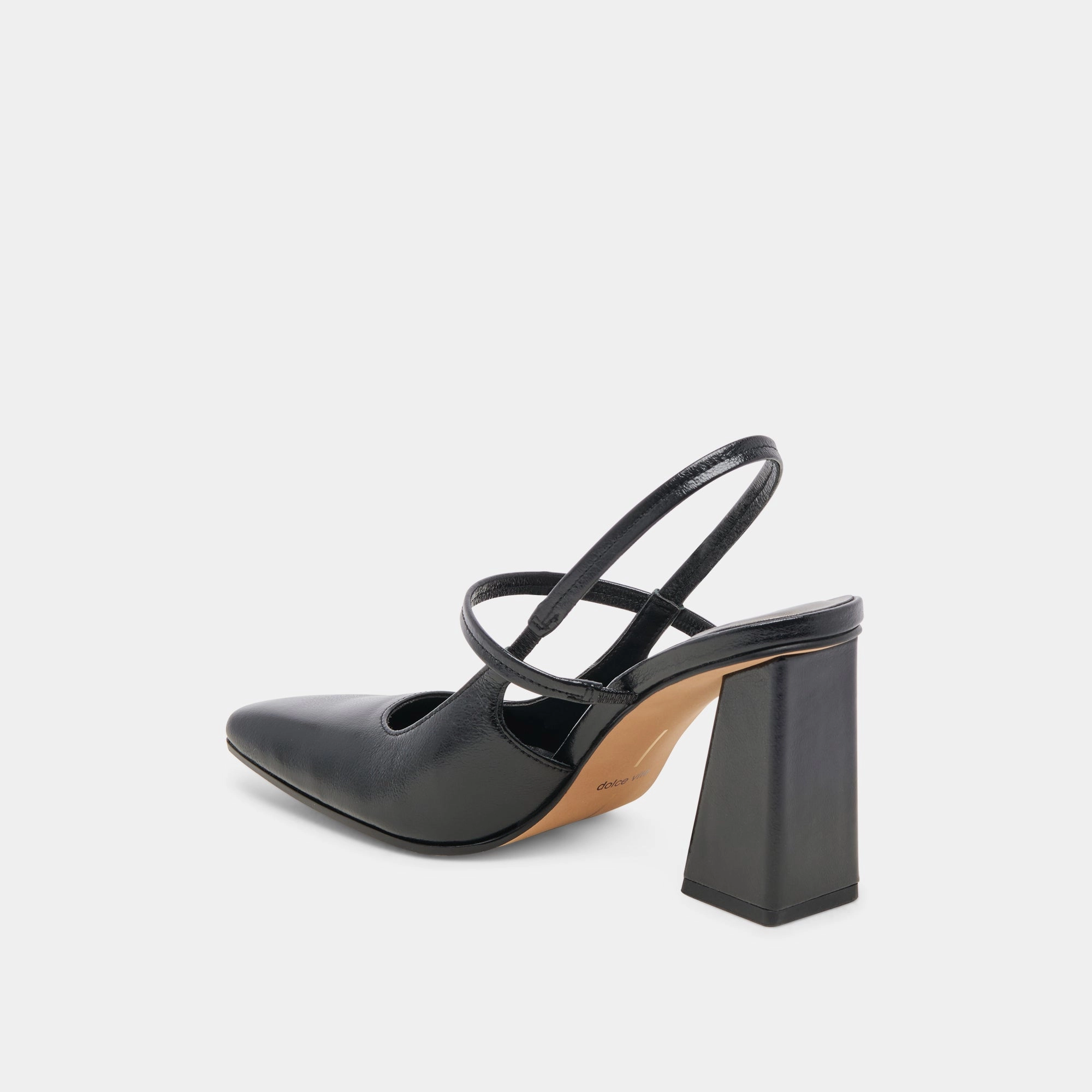 SOYER HEELS MIDNIGHT CRINKLE PATENT - re:vita