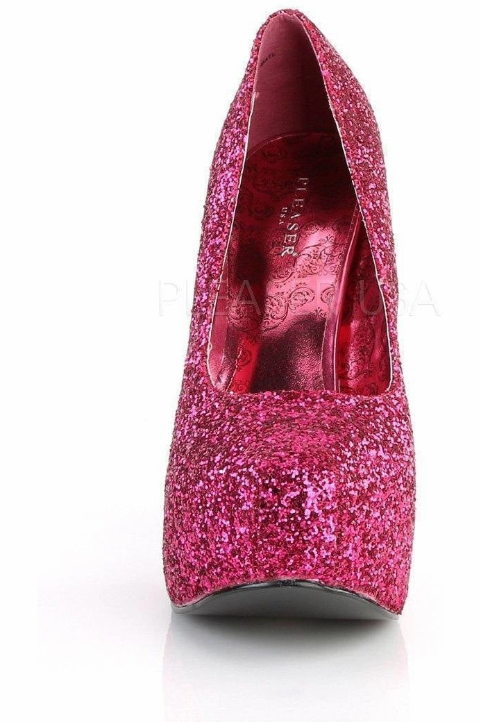 TEEZE-06GW Pump  | Fuchsia Glitter