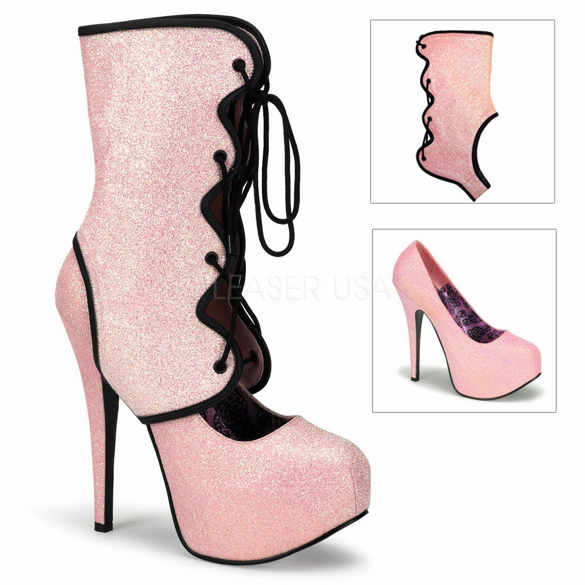 TEEZE-31G  Baby Pink Mini Glitter