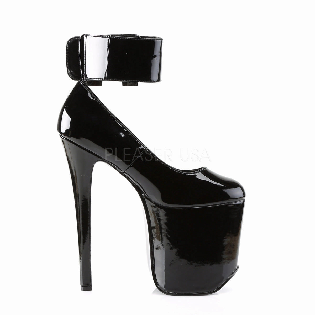TRAMP-742  Black Patent/Black