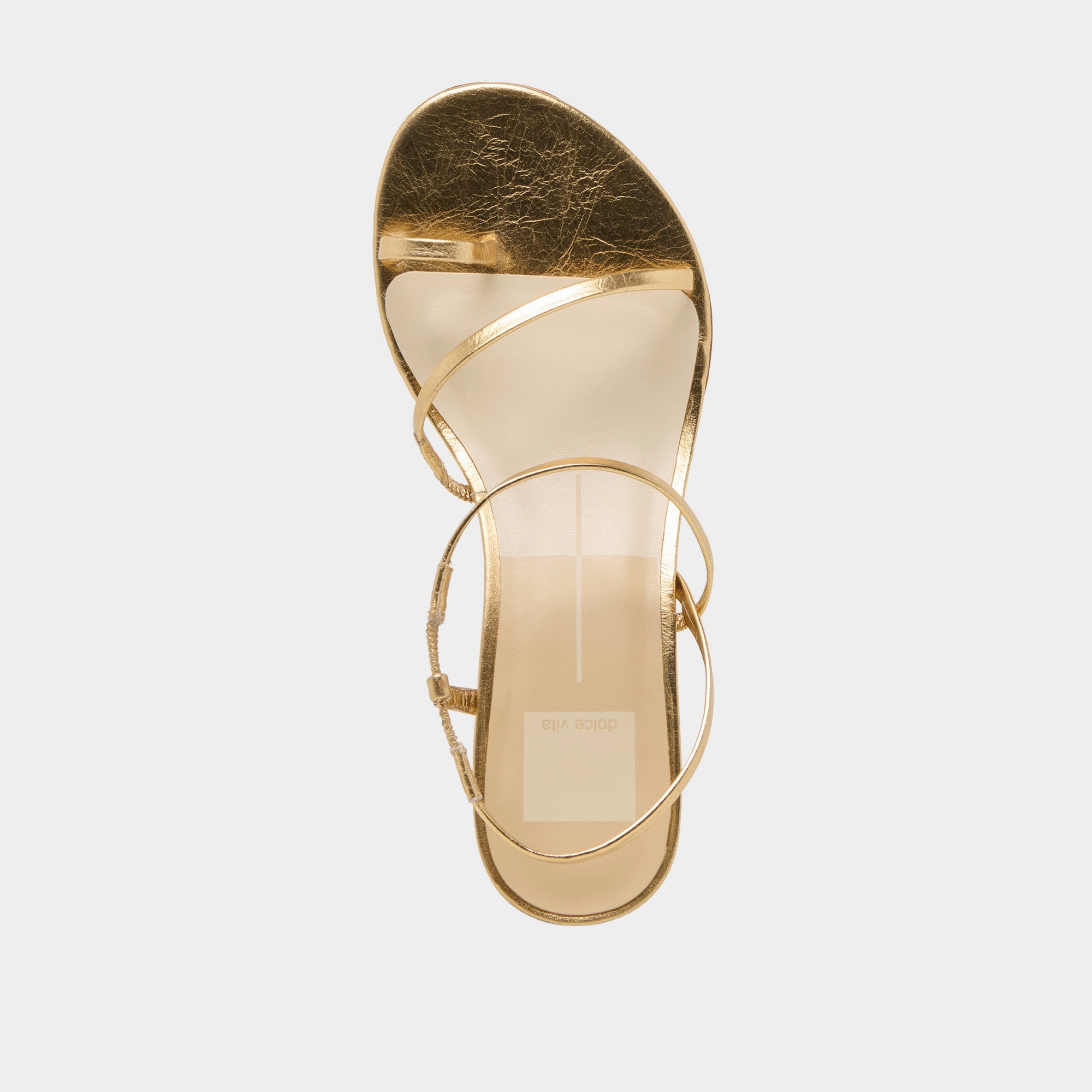 TRINI HEELS GOLD LEATHER