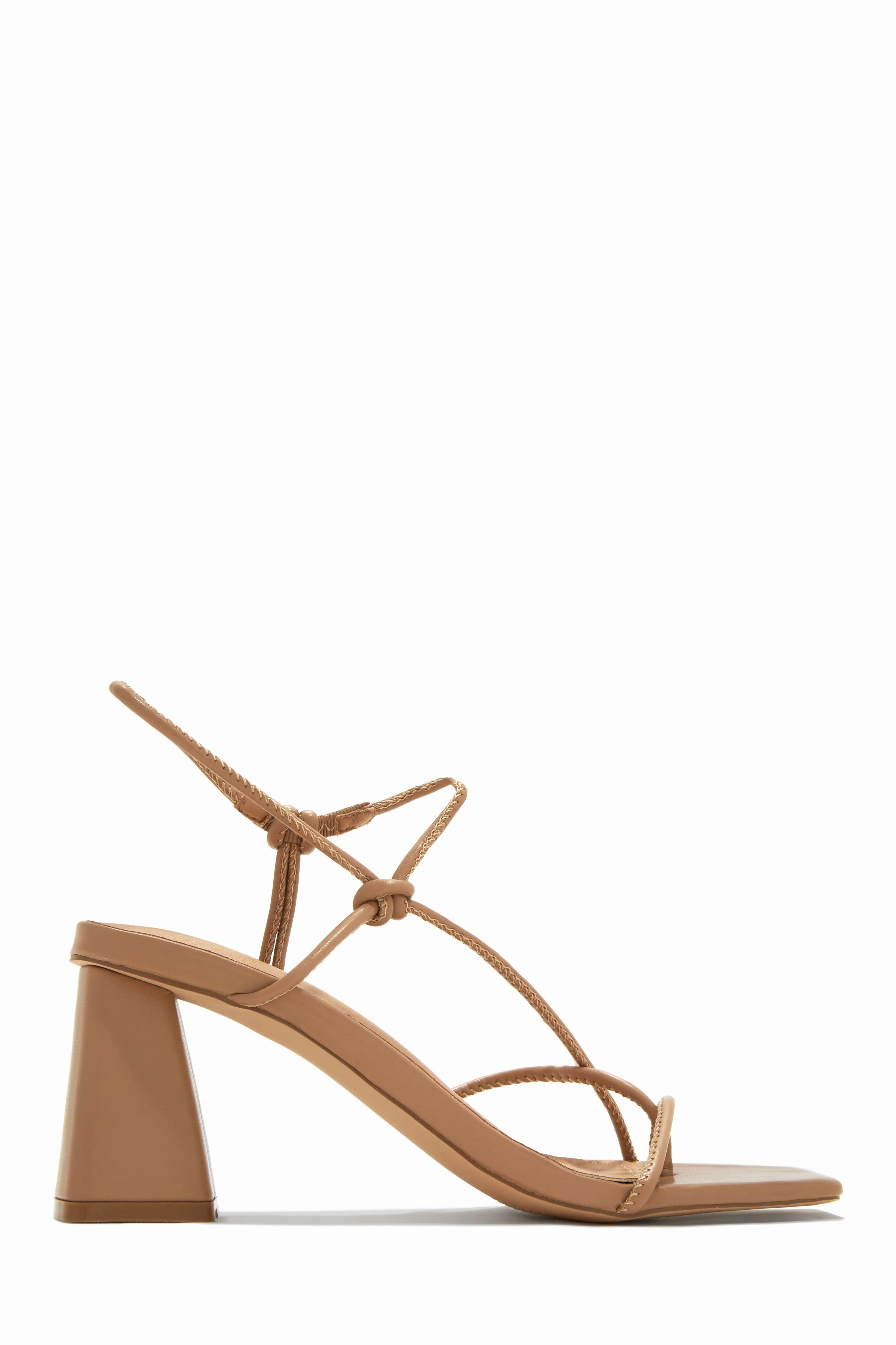 Vacation Memories Block Mid Heels - White
