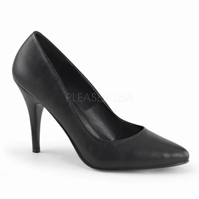 VANITY-420  Black Faux Leather