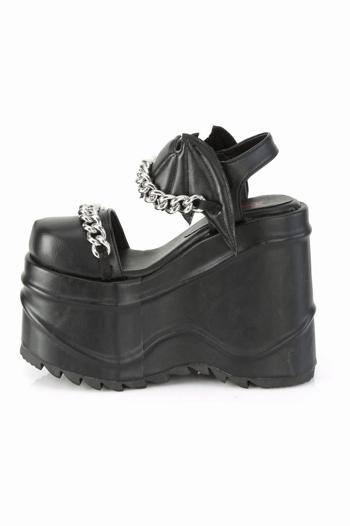 WAVE-20 Ankle Boot | Black Faux Leather