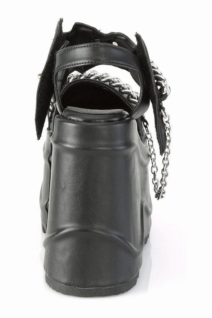 WAVE-20 Ankle Boot | Black Faux Leather