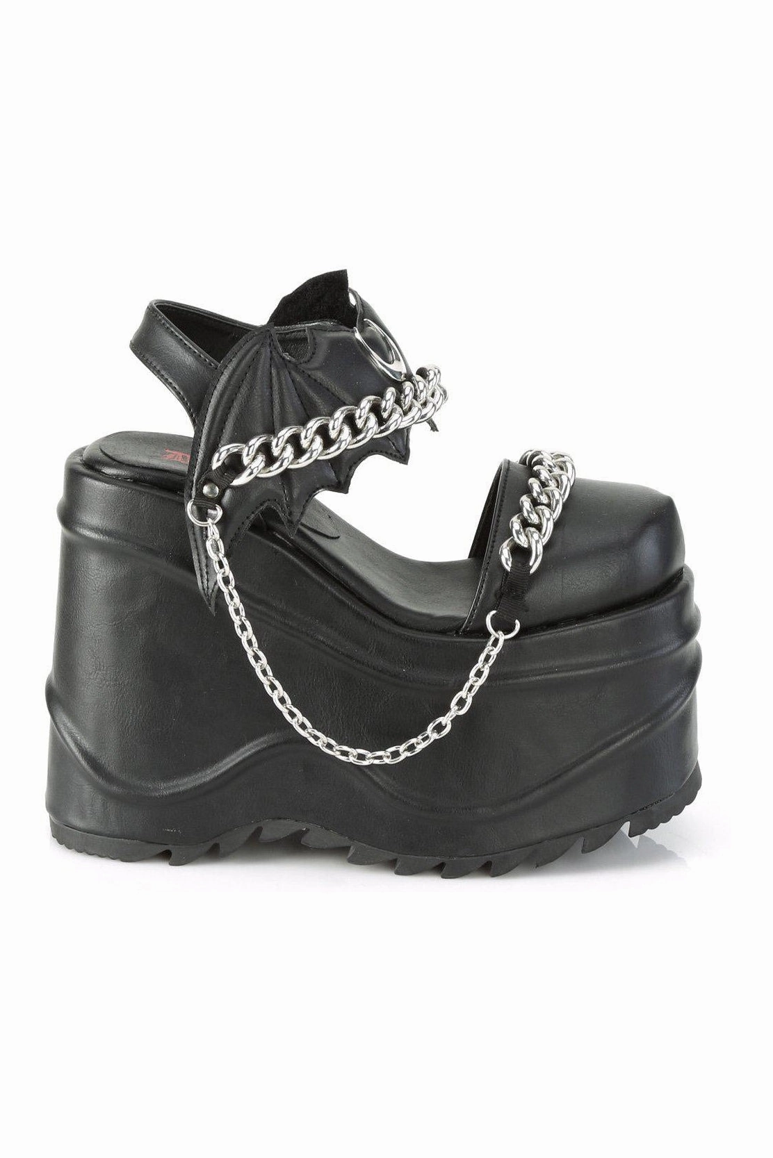 WAVE-20 Ankle Boot | Black Faux Leather