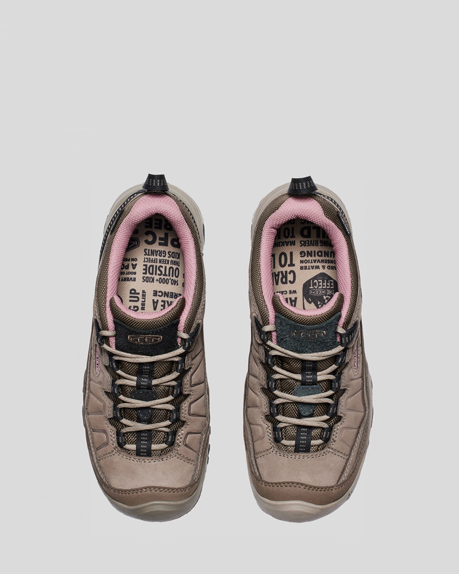 Women's Keen Targhee IV Waterproof Hiking Boot - Brindle/Nostalgia Rose