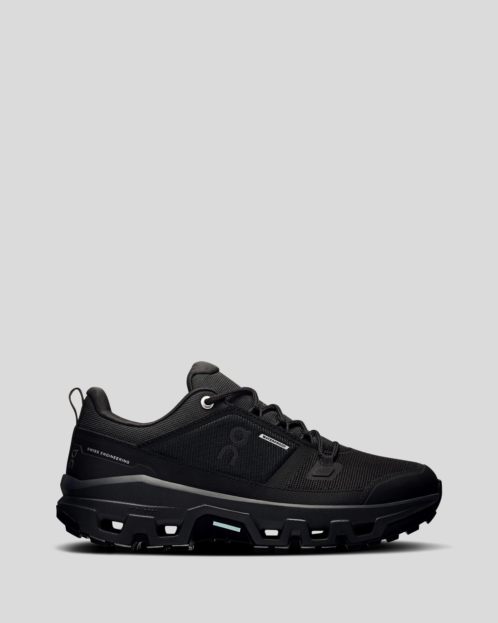Women's On Running Cloudrock Low Hiking Shoes - Black/Black