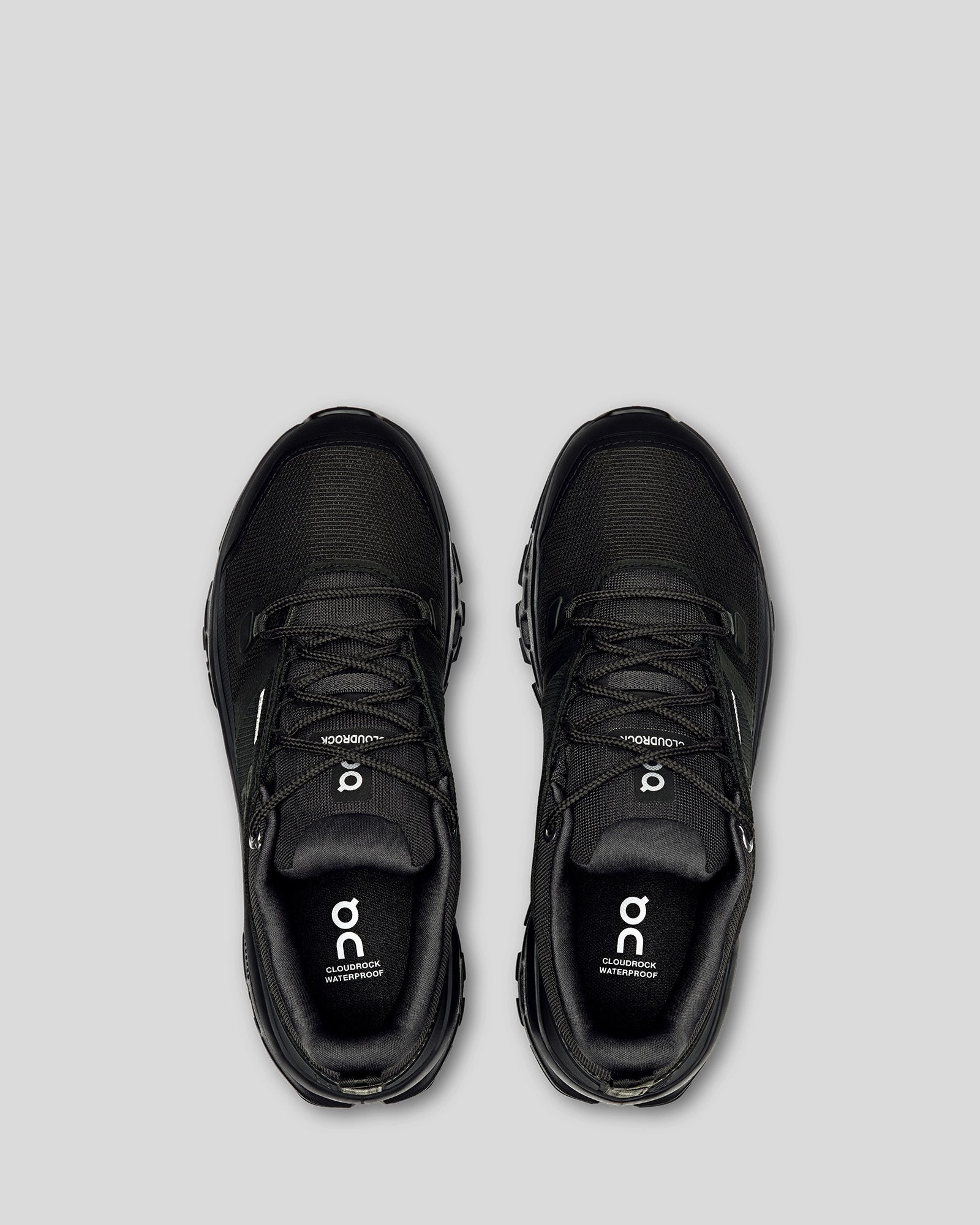 Women's On Running Cloudrock Low Hiking Shoes - Black/Black