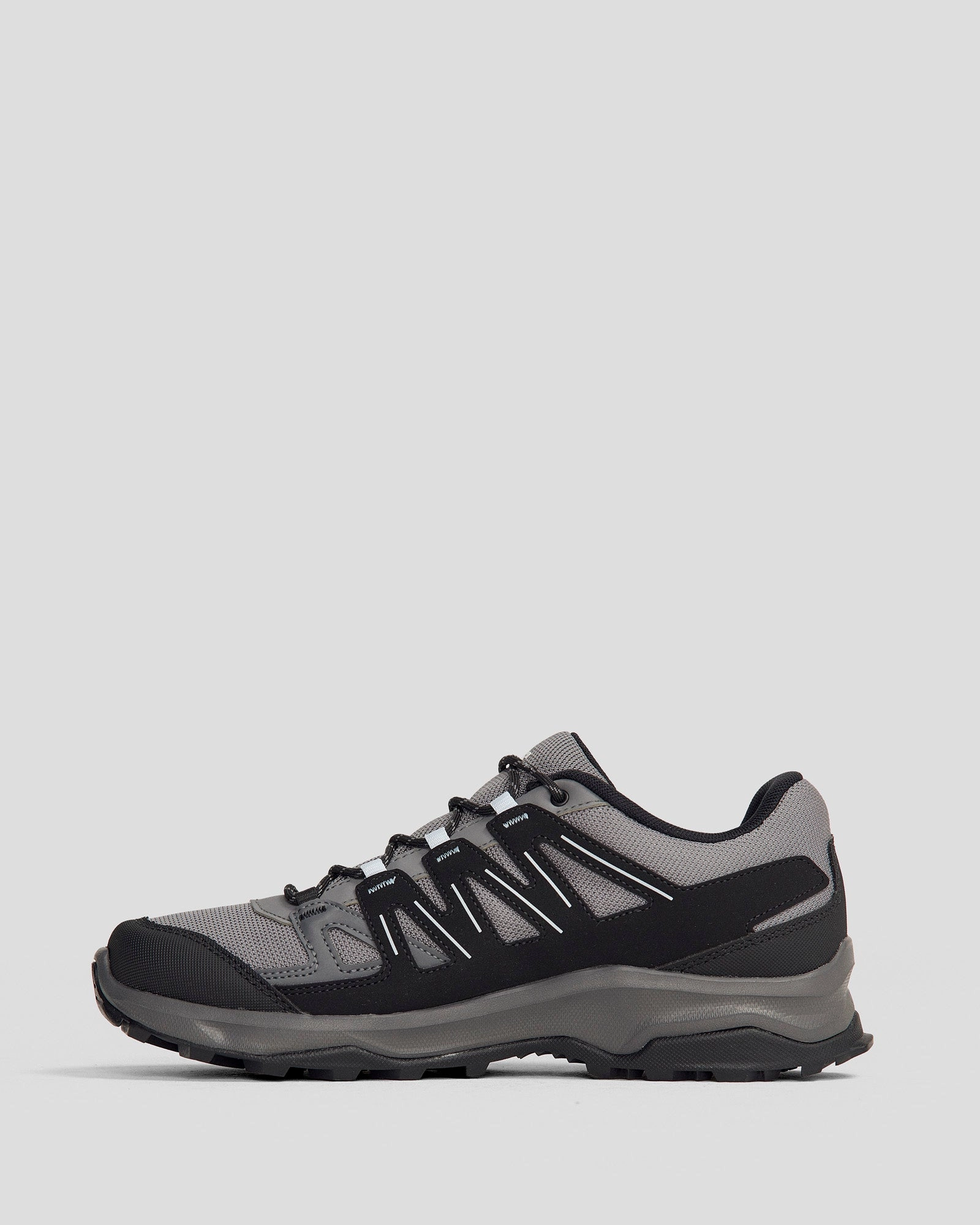 Women's Salomon Grivola Waterproof Hiking Shoe - Quiet Shade/Black/Heather
