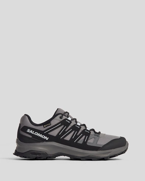 Women's Salomon Grivola Waterproof Hiking Shoe - Quiet Shade/Black/Heather
