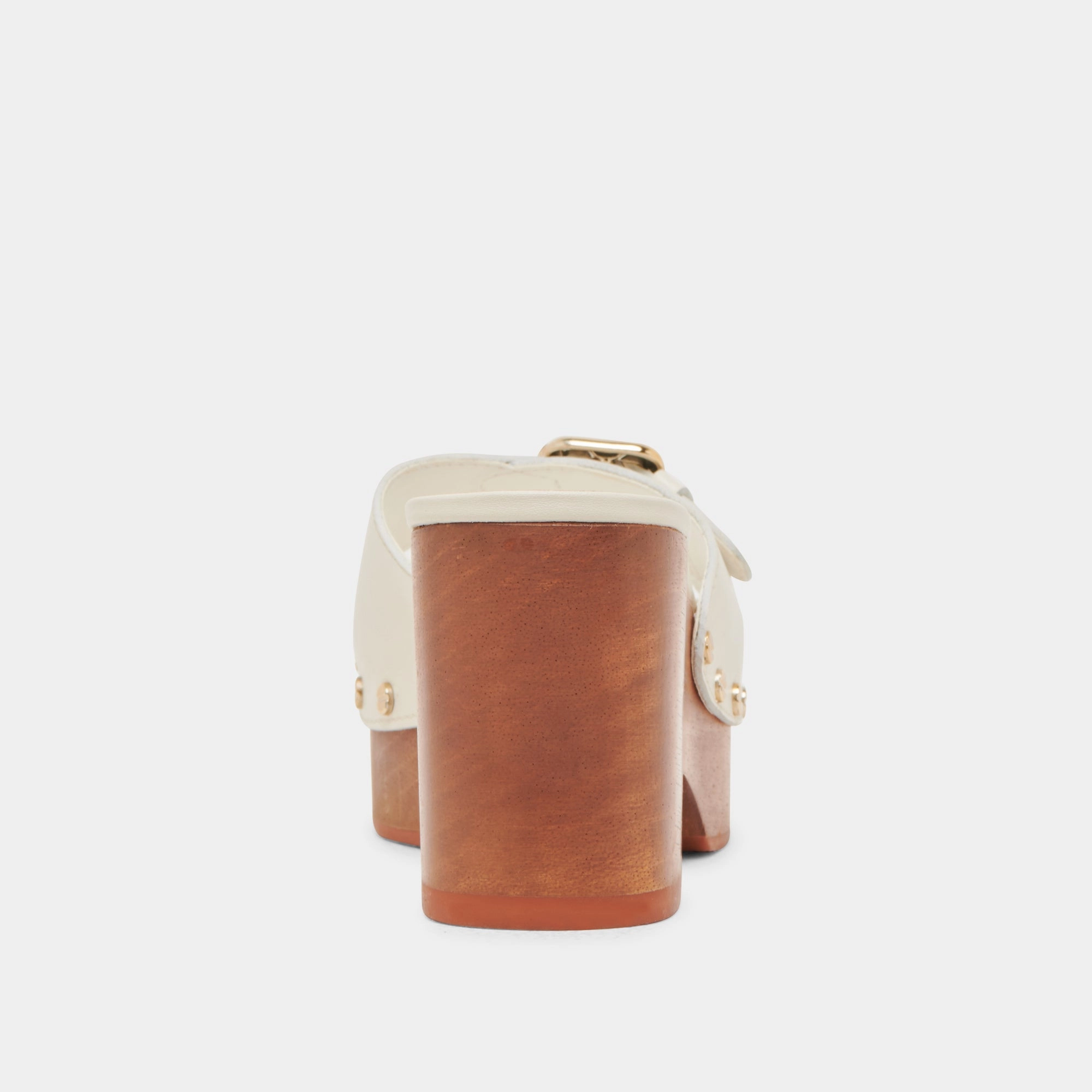 YALAH HEELS OFF WHITE LEATHER