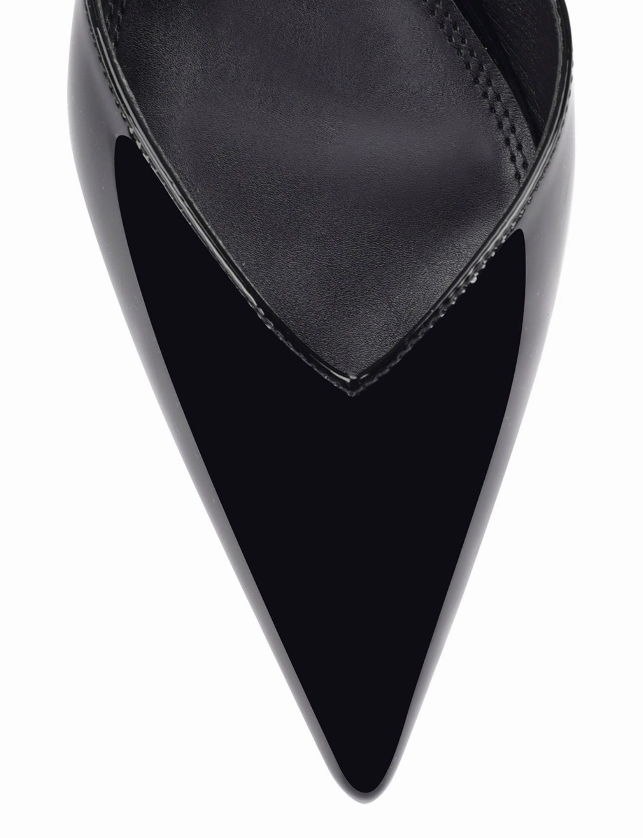 Yoco Slingback Kitten Heels - Black Patent Leather