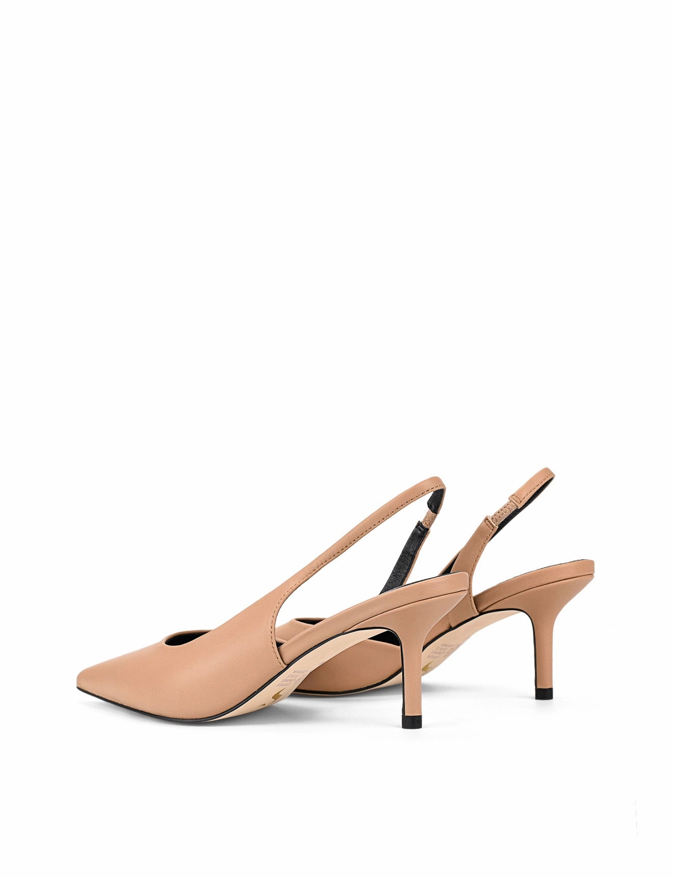Yoselyn Dorsay Slingbacks - Almond Tan Leather