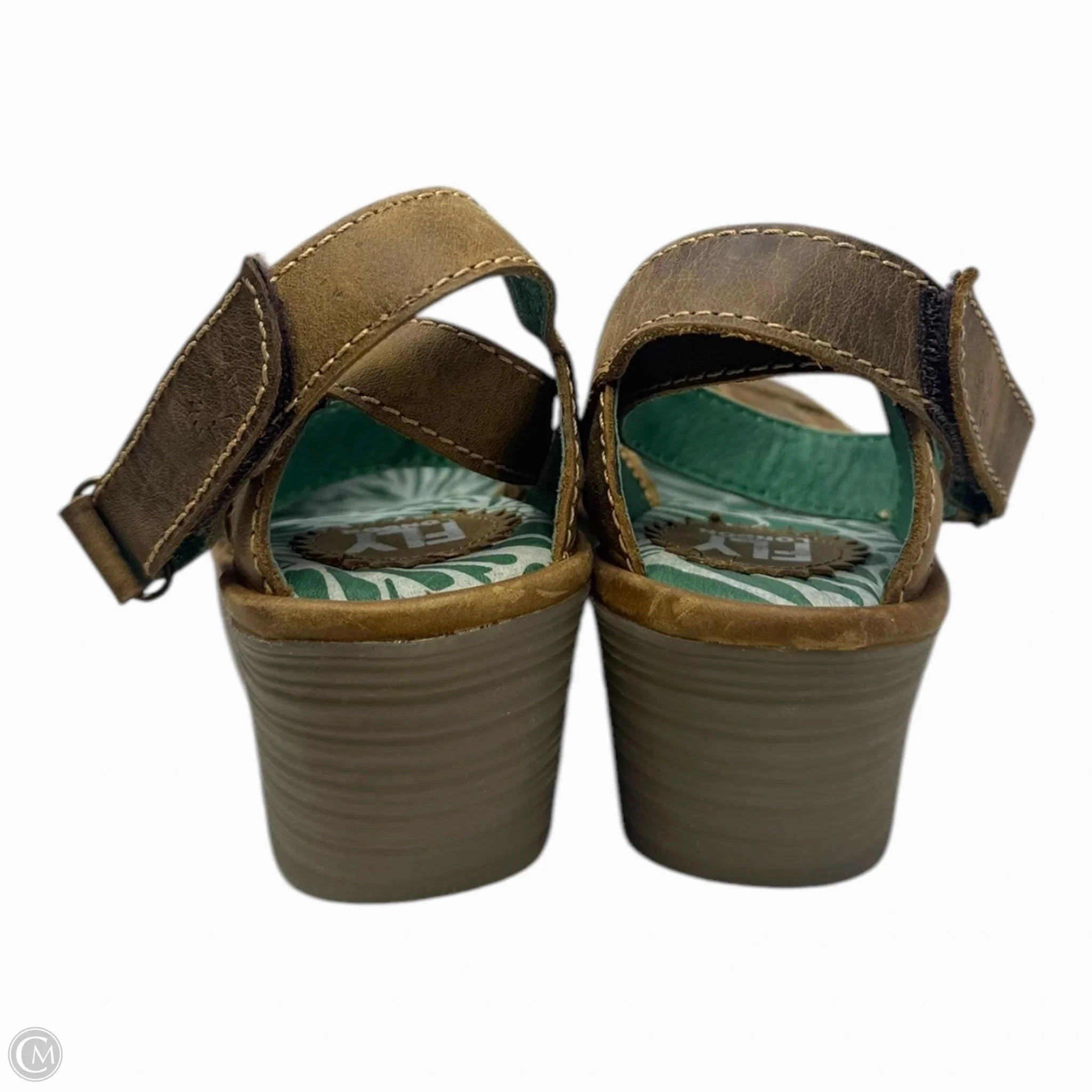 Yoza Shoes Heels Wedge By Fly London In Brown, Size: 9